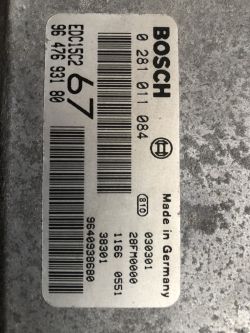 Citroen Xsara Picasso 2.0HDI - EDC15C2 Uszkodzony układ sterowania świec żarowyc