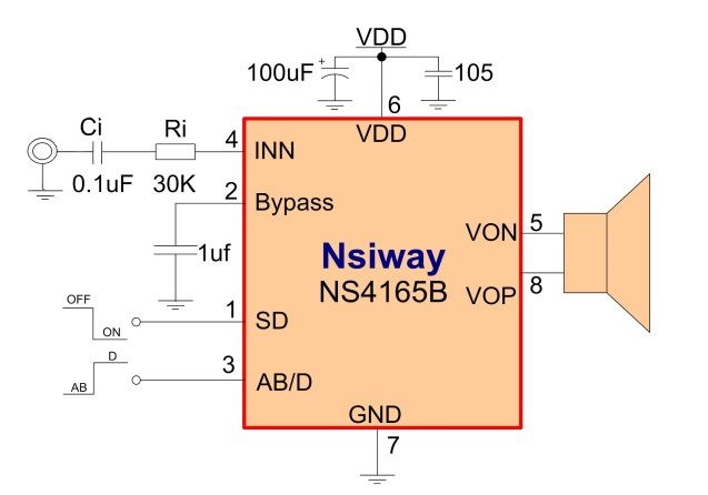 Ns4165b схема усилителя