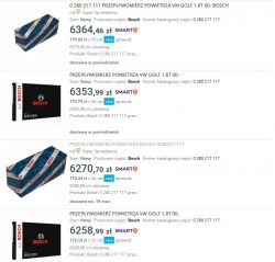 Czy przepływomierz Bosch z programu Exchange jest nowy czy regenerowany?