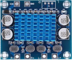 Wzmacniacz klasy D TPA3110 odtwarza wysokie tony bez podłączonych głośników - przyczyna?