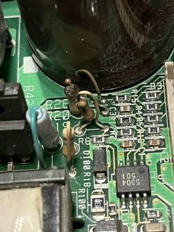 Falownik OMRON 3G3EV-AB004-E - uszkodzone rezystory R28, R20, R19, R29 - poszukiwanie wartości