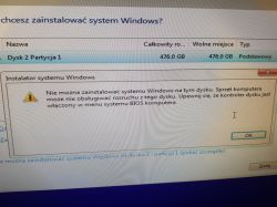 Czarny ekran po instalacji Windows 10 na SSD GoodRam CX400 512GB