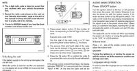 NISSAN NOTE ACCENTA 1.4 2006 - Confirming Entered Radio Code: Using Correct Button (TA, SEEK,>>) NISSAN NOTE ACCENTA 1.4 2006 - Confirming Entered Radio Code: Using Correct Button (TA, SEEK,>>)