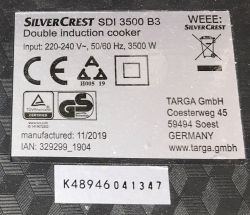 Wnętrze płyty indukcyjnej SilverCrest SDI 3500 B3, wykorzystanie części ze środka do DIY