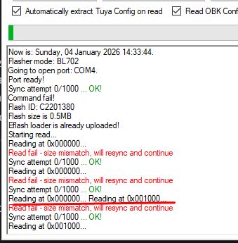Software interface with sync and flash memory read errors