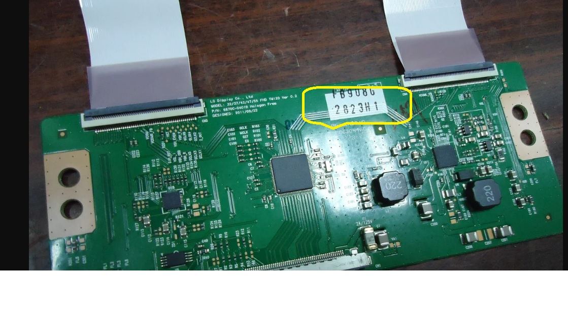 LG 32LM620s: Wyblakły obraz i pionowe pasy. Wymiana T-con 6870C-0401B ...