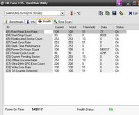 Samsung SV1021H 10 GB wzrost wartości "raw read error rate"