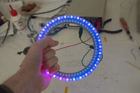 Zegar świetlny na diodach RGB