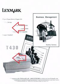 Lexmark T430 - nierównomierne drukowanie po wymianie tonera od kolegi