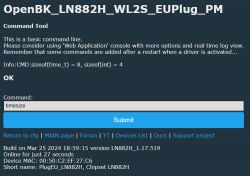 Screenshot of the OpenBK Command Tool interface.