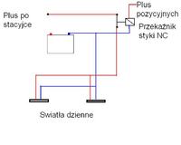 Światła do jazdy dziennej - podłączenie.