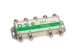 Sumator DSE SSC-4 z czterema wejściami SAT i jednym DVB-T oraz czterema wyjściami