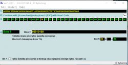Zrzut ekranu z programu do kodowania sterownika samochodowego, pokazujący sekwencję bajtów i ustawienia dla światła stopu jako światła postojowego.