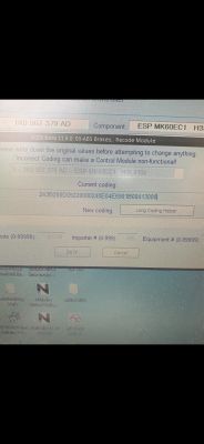 VW Golf Plus 1.6 - Kodowanie pompy abs 1k0907379ad - same zera