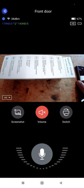 WiFi wireless video intercom - test, app and interior WiFi wireless video intercom - test, app and interior