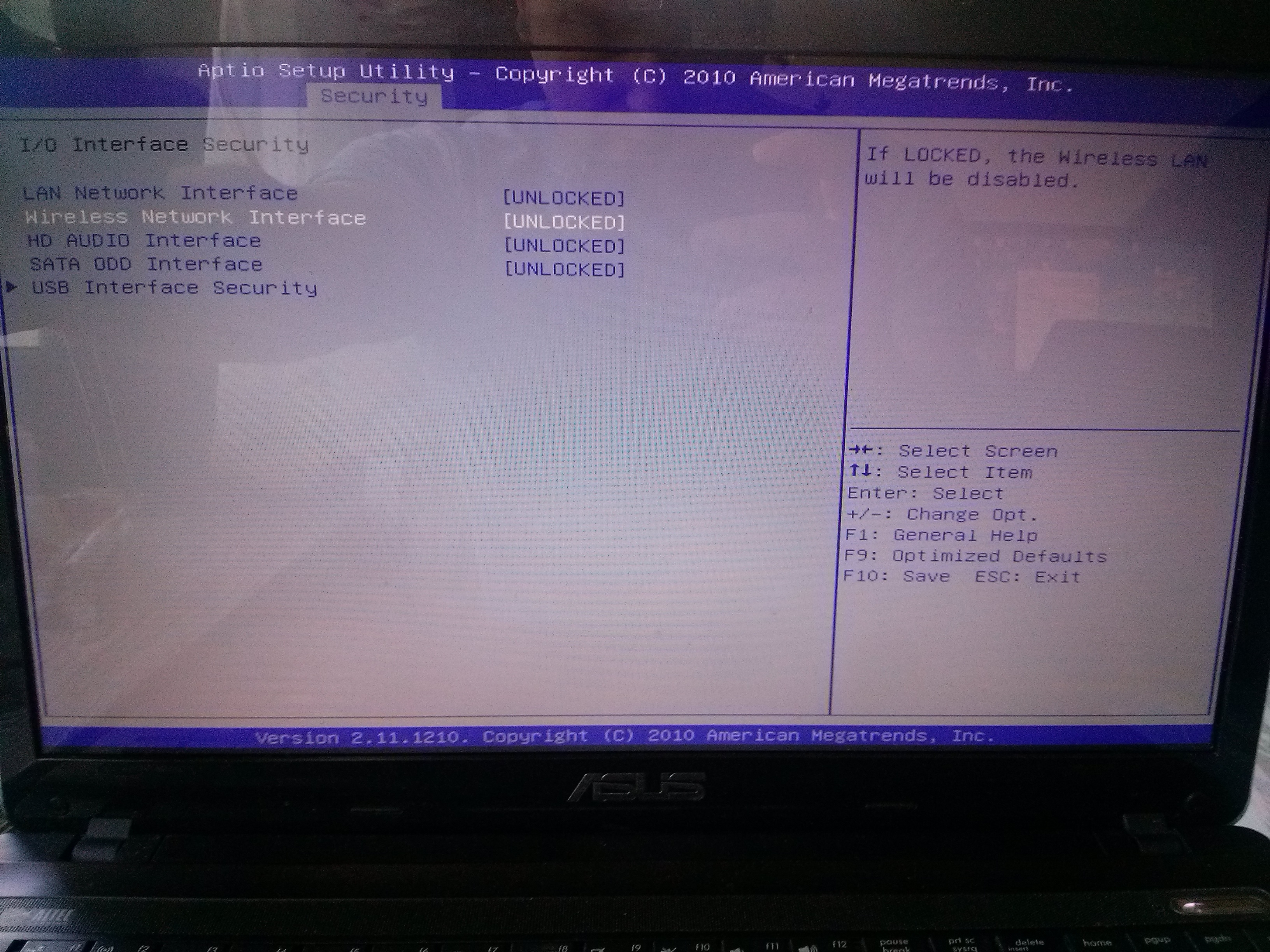 Asus k53tk bios настройка