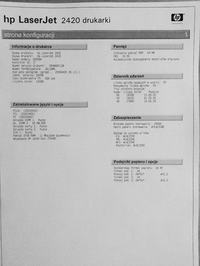 HP LaserJet 2420 - Drukarka nie drukuje po wifi, jedynie po kablu