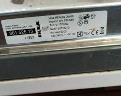 Zmywarka IKEA RENLING DW60 - Awaria i naprawa wirnika pompy myjacej.