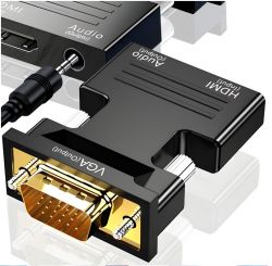 Adapter HDMI do VGA z wyjściem audio