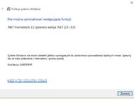 Błąd 0x800f081f przy instalacji .NET Framework 3.5 na Windows 10 po aktualizacji