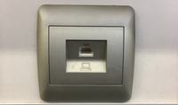Router in the corridor and Ethernet sockets in each room - to create a network.