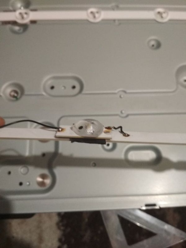 LG 32LN540B - Brak podświetlenia LED, matryca działa po oświetleniu
