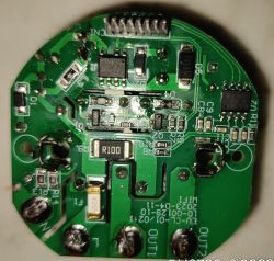 Currysmarter Module Circuit Board Close-up of a Currysmarter module circuit board with visible electronic components.