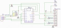 Schemat połączeń mikrokontrolera ESP32-C3 z wyświetlaczem OLED i paskami LED