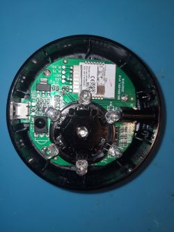 Top view of the AVATTO S16 IR transmitter circuit board with mounted diodes.