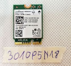 Karta sieciowa Intel 9560NGW R z oznaczeniem DPN: 0VHXRR na białym tle