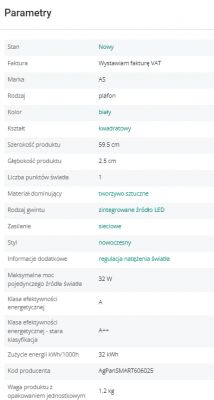 Technical Specifications of AgPanSMART606025 LED Panel Specifications of AgPanSMART606025 LED panel