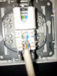 Połączenie dwóch gniazd RJ45 - Połączenie Router -> gniazdo -> gniazdo -&g