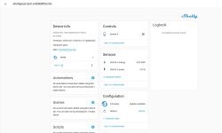 Shelly Plus 1PM device panel in Home Assistant interface