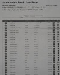 Opel Corsa C 1229 ccm twinport - dwie uniwersalne sondy lambda BOSCH-a Opel Corsa C 1229 ccm twinport - dwie uniwersalne sondy lambda BOSCH-a