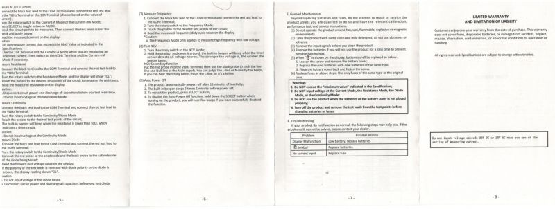 ANENG V01B - malutki, taniutki, chiński multimetr - Test / Recenzja / Opis ANENG V01B - malutki, taniutki, chiński multimetr - Test / Recenzja / Opis
