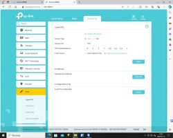 Ekran konfiguracji OpenVPN na routerze TP-Link Archer MR400.