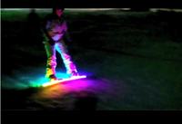 Snowboard i taśma LED RGB