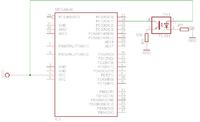 Atmega8 + transoptor TCST 1103 Atmega8 + transoptor TCST 1103