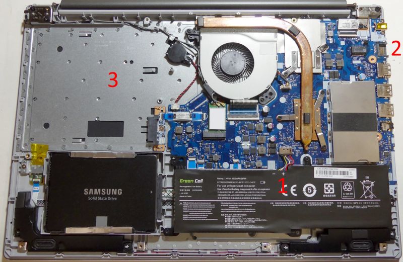 Naprawa laptopa Lenovo ideapad 520 (klawiatura, ethernet, akumulator)