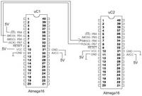 Komunikacja SPI, master -> slave