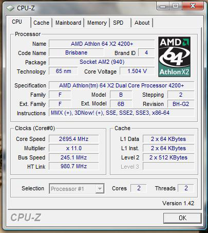 Athlon 64x2 vs M61SME-S2. Overclocking, komunikat o błędzie.