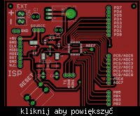[ATmega8] tqfp32 smd płytka prototypowa