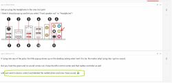 Zrzut ekranu z forum z diagramem portów audio i rozwiązaniem problemu dźwięku.