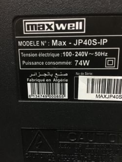 maxwell tv /max-jp40s ip dump