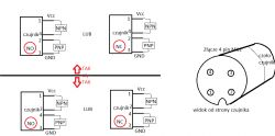 Jak rozpoznać PNP i NPN na pinach czujnika indukcyjnego 4-pin?