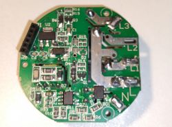 PCB Board of TEEPAO WIFI Curtain Switch Close-up of the PCB board of the TEEPAO WIFI curtain switch with visible components.