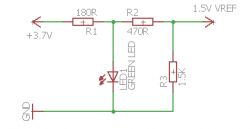 Jak stworzyć napięcie referencyjne 1.5V bez diody LED, SMD?