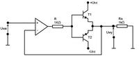 Najprostszy wzmacniacz OpAmp + 2xPower Trans Najprostszy wzmacniacz OpAmp + 2xPower Trans