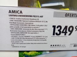 Cennik lodówki Amica model FK2515.4UT z informacjami o funkcjach i cenie.