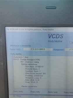 Wymiana pompy dozującej paliwo w Webasto - VW T5 lift, błąd 007 zwarcie z masą